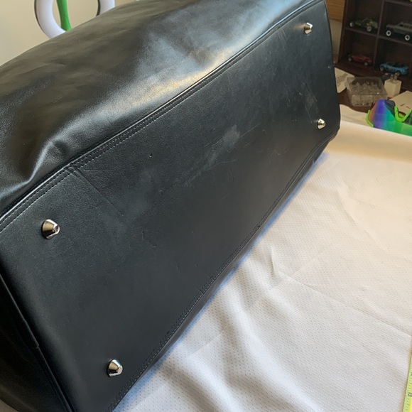 Versace Perfums Faux Leather Duffle Bag Gym Bag - Picture 6 of 8